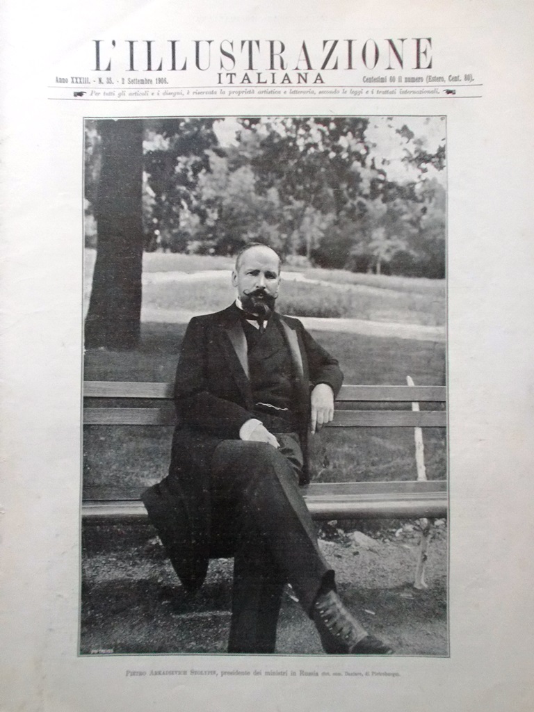L'Illustrazione Italiana 2 Settembre 1906 Stolypin Gruppo Alpino Dente Gigante