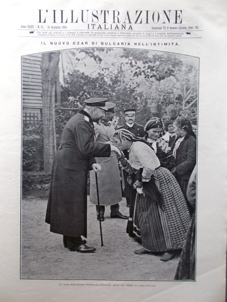 L'illustrazione Italiana 20 Dicembre 1908 Stagione Scala Pesci Nobel Lombardia