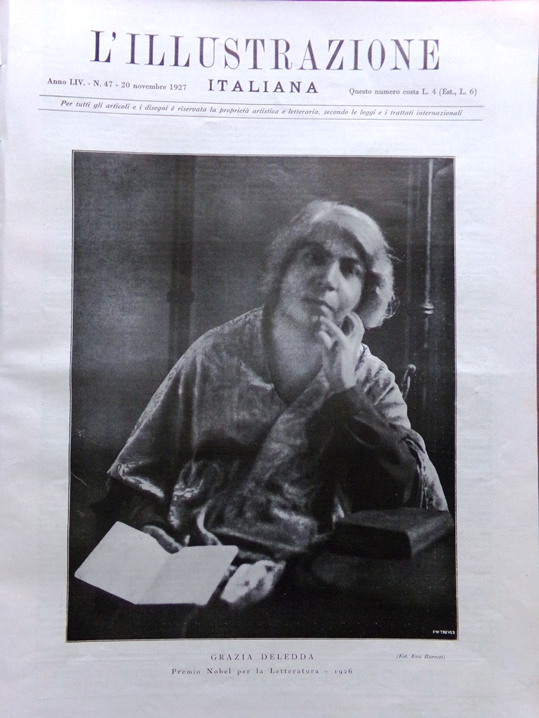 L'Illustrazione Italiana 20 Novembre 1927 Nobel Grazia Deledda Moschea Cairo …