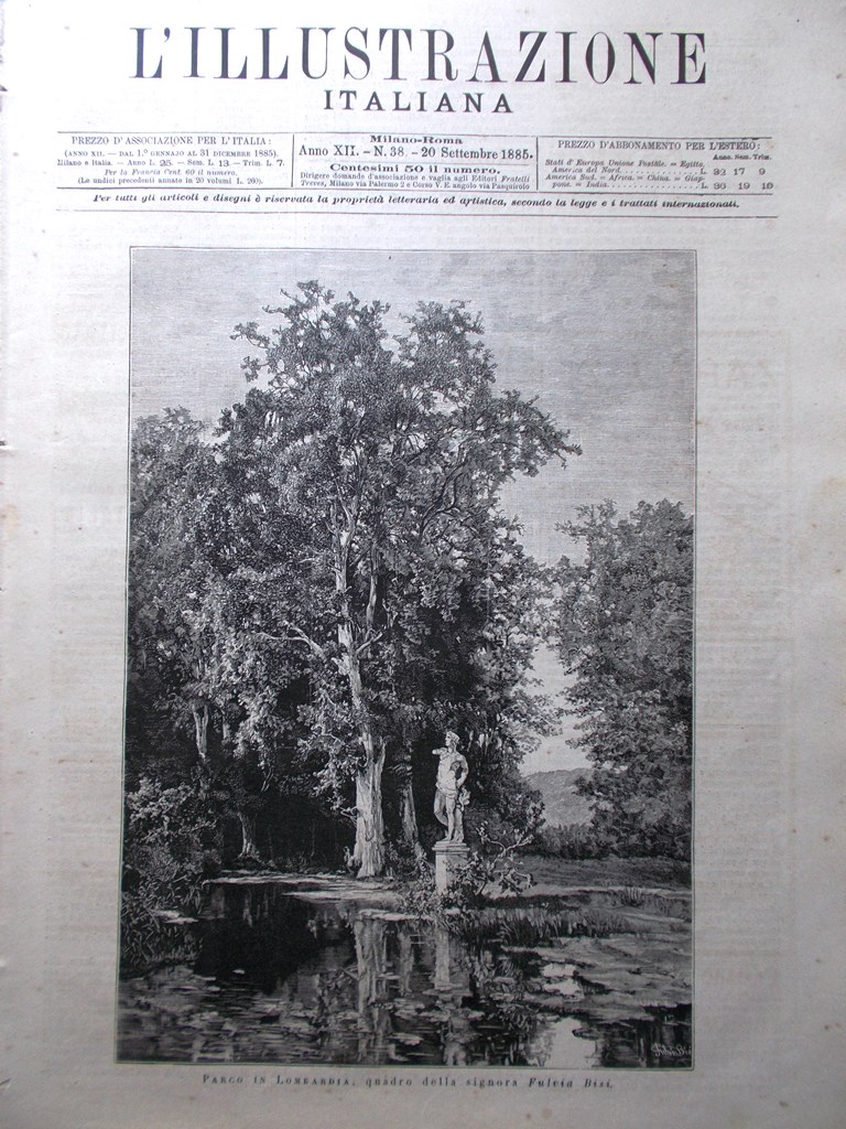 L'Illustrazione Italiana 20 Settembre 1885 Manovre in Lombardia Pacini Porta …