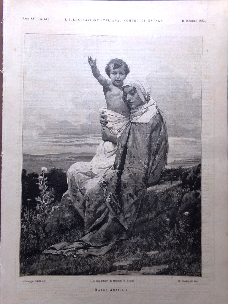 L'Illustrazione Italiana 21 Dicembre 1889 Verga De Amicis Foscarini Spagnoli …