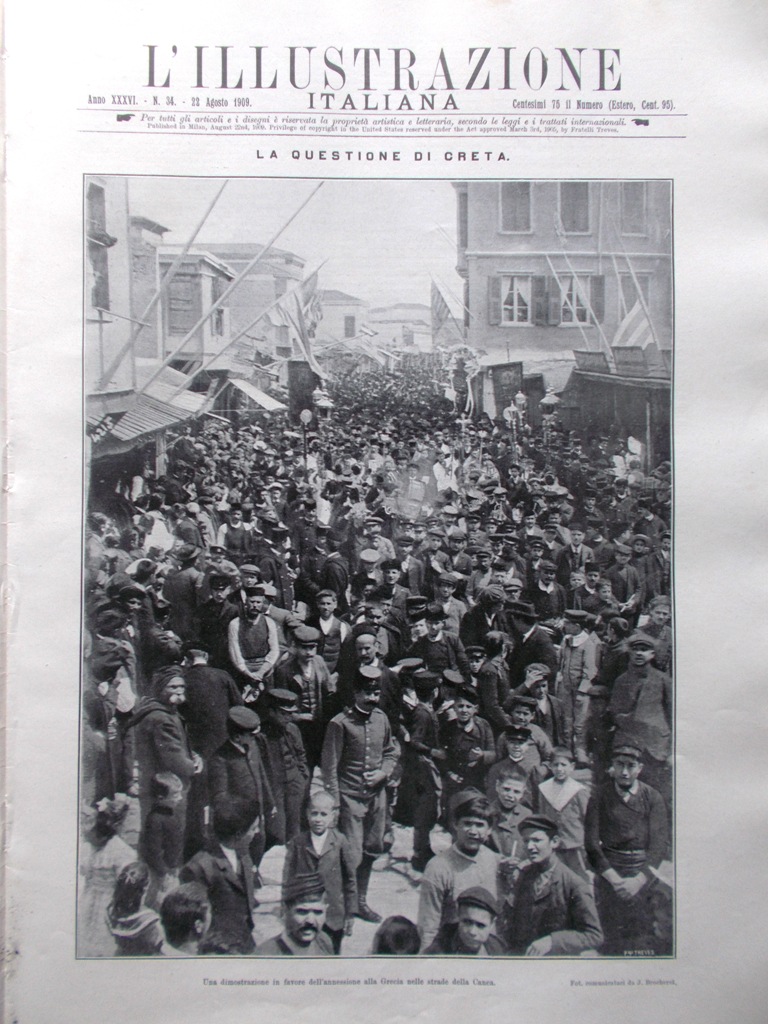 L'illustrazione Italiana 22 Agosto 1909 Creta Giusti Rimini Spiagge di …