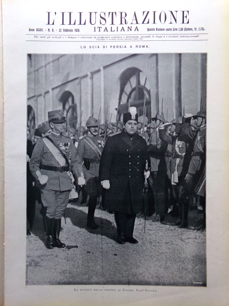 L'Illustrazione Italiana 22 Febbraio 1920 Vejo Feltre Templi Madura Vienna …