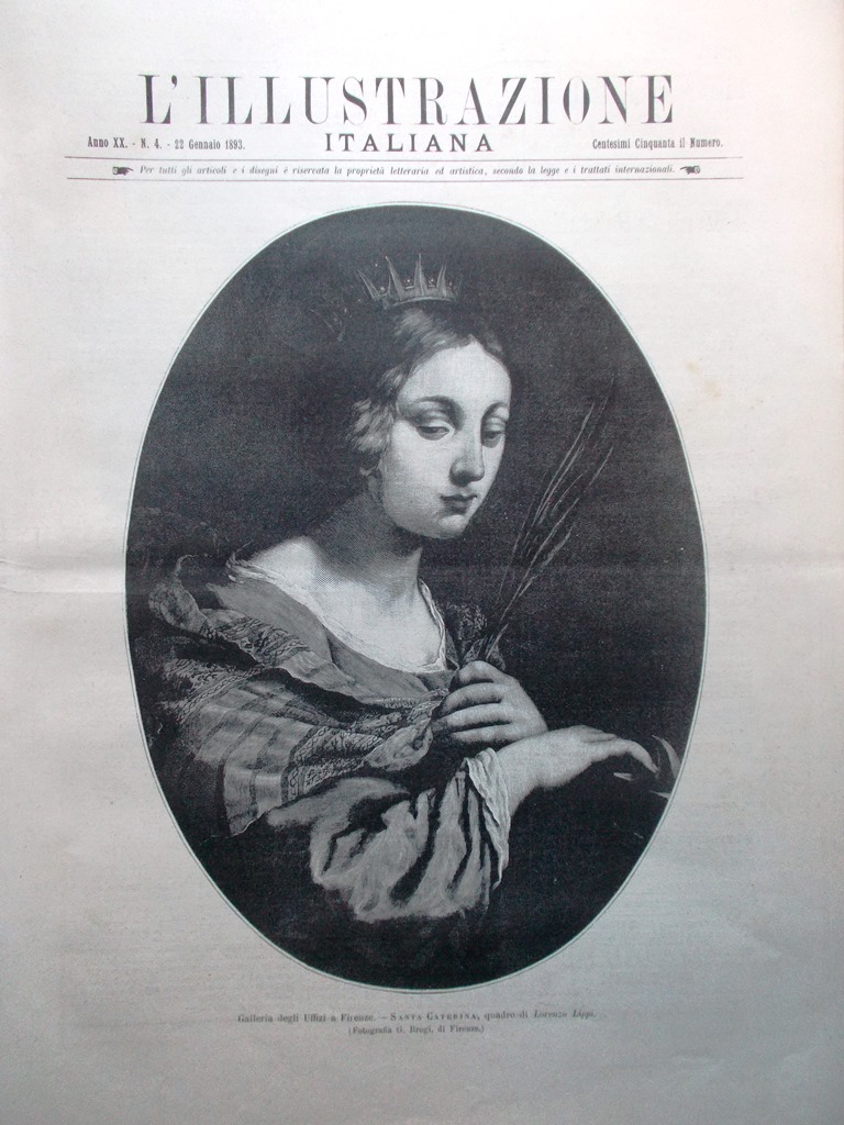 L'Illustrazione Italiana 22 Gennaio 1893 Panama Verdi Carrara Sicilia Caterina