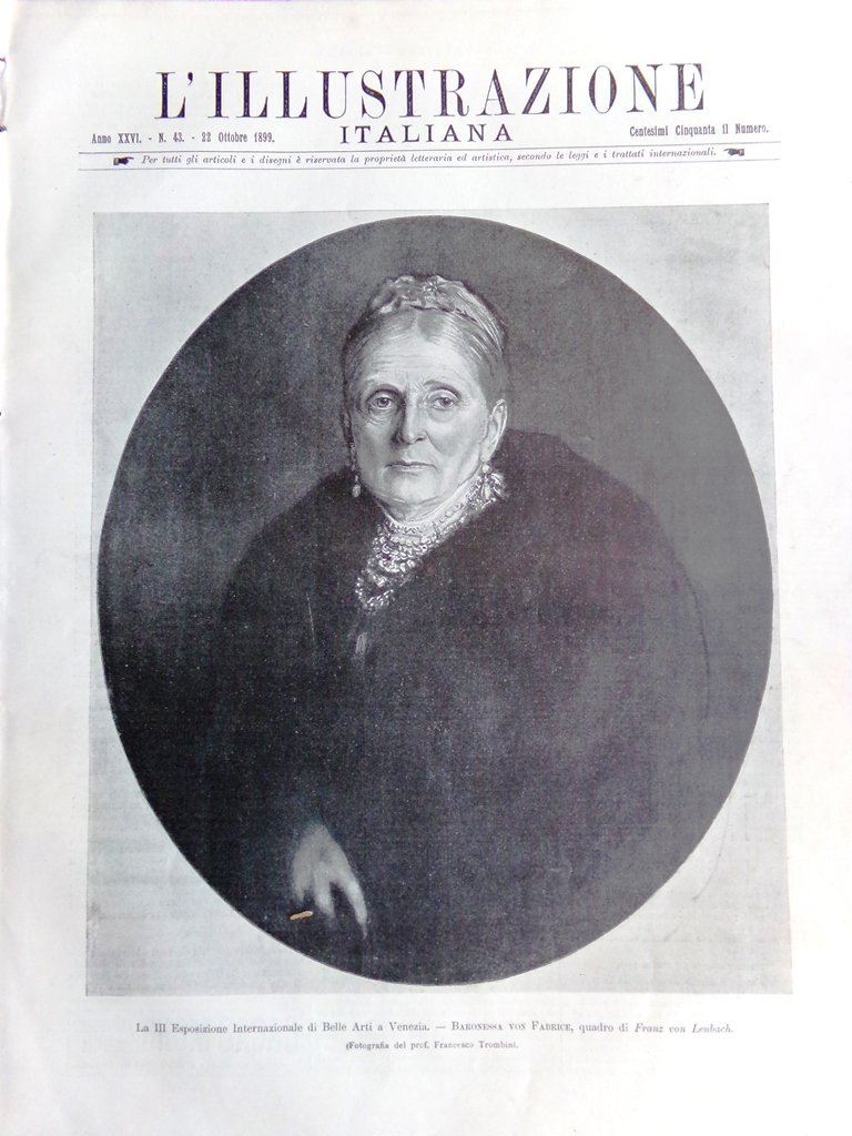 L'Illustrazione Italiana 22 Ottobre 1899 Congresso Medicina Bonfadini Lombardore