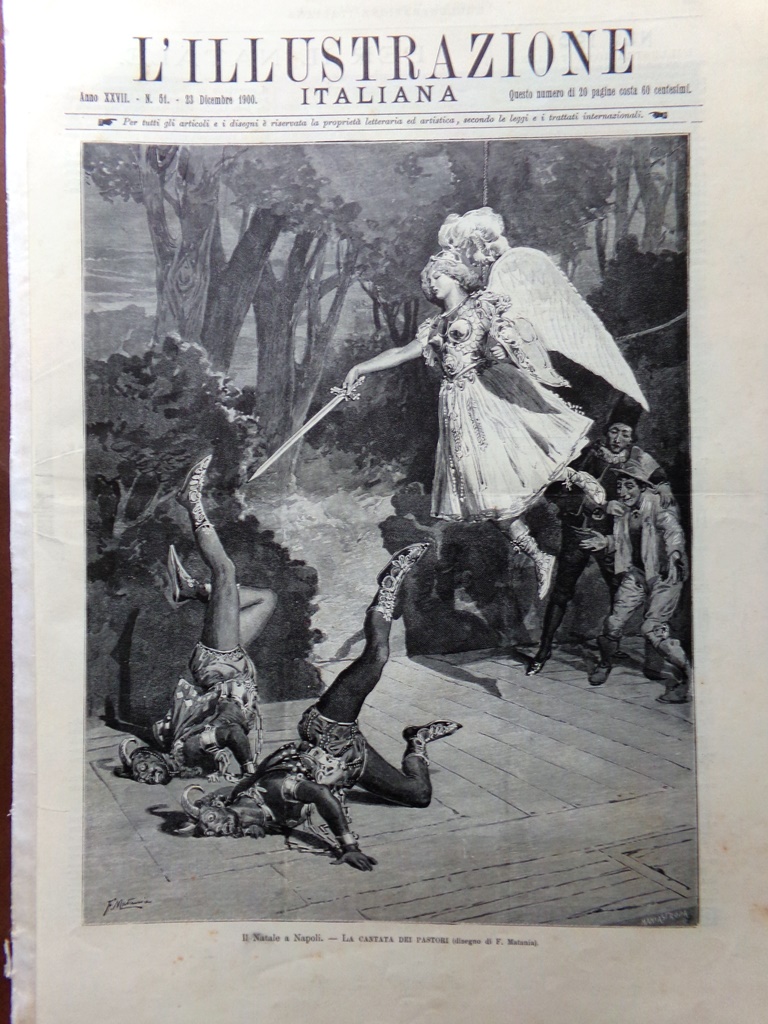 L'Illustrazione Italiana 23 Dicembre 1900 Natale Pastori Racconti San Cosimato