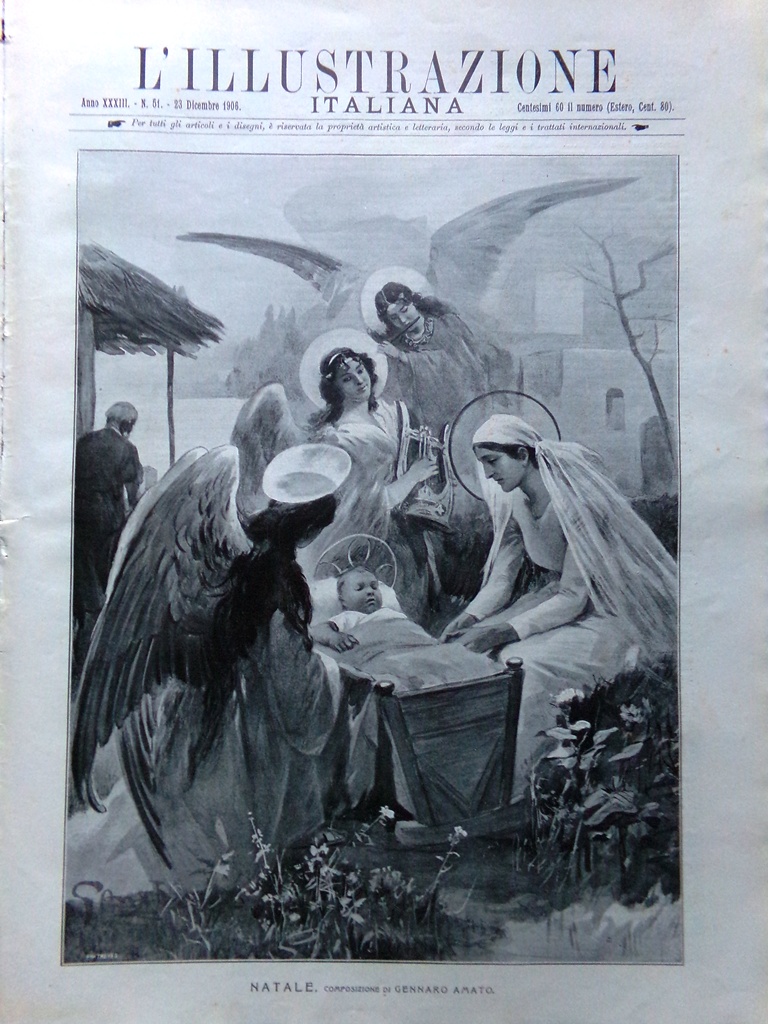 L'Illustrazione Italiana 23 Dicembre 1906 Natale Giocattoli Gay Carmen Marconi