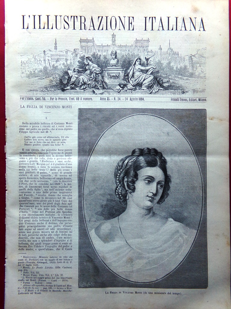 L'Illustrazione Italiana 24 Agosto 1884 Monti Ruggiero di Lauria Palazzo …