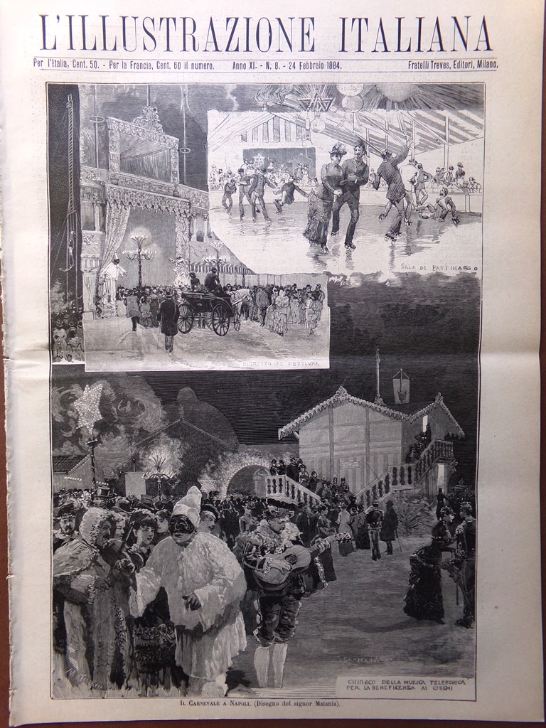 L'Illustrazione Italiana 24 febbraio 1884 Monumento Vittorio Emanuele Cavalleria