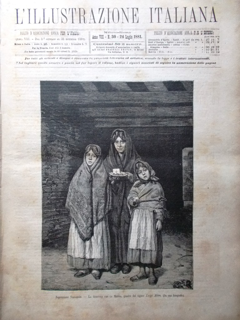 L'Illustrazione Italiana 24 Luglio 1881 Incendio Porto di Genova Dante …