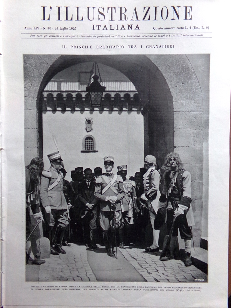 L'Illustrazione Italiana 24 Luglio 1927 Re Ferdinando Romania Vienna Ostia …