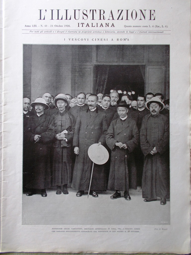 L'Illustrazione Italiana 24 Ottobre 1926 Luzzatti Colombo Broggi Valdarno Cinesi