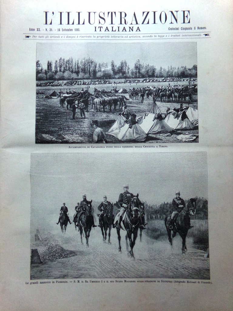 L'Illustrazione Italiana 24 Settembre 1893 Operai Italiani a Metz Nancy …