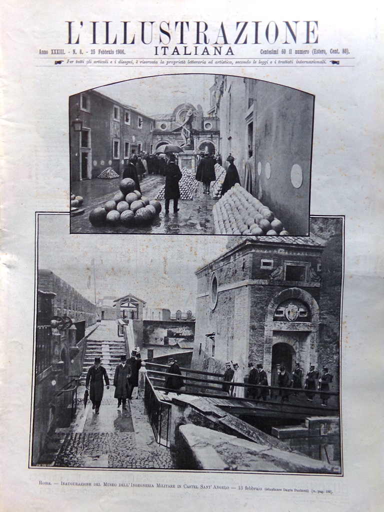 L'Illustrazione Italiana 25 Febbraio 1906 Repressioni Russe Cristiano IX Melozzo