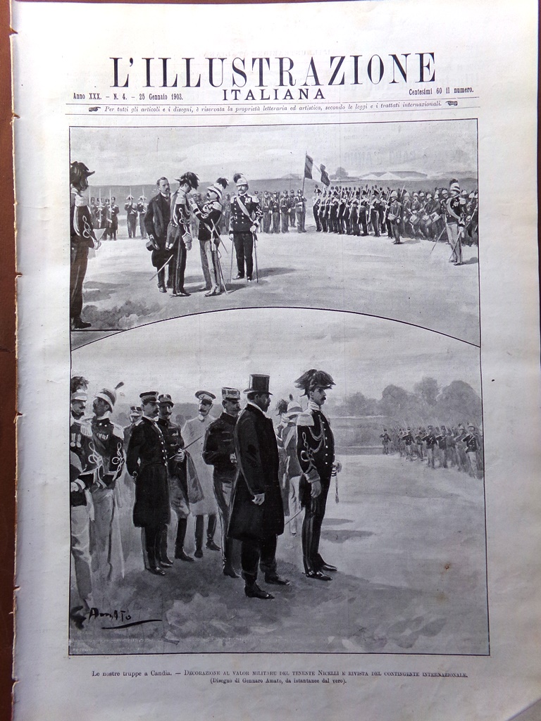 L'Illustrazione Italiana 25 Gennaio 1903 Candia Brofferio Venezuela Capus Papa