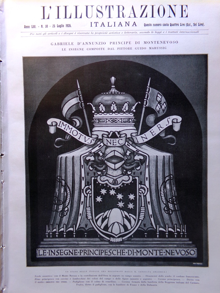 L'Illustrazione Italiana 25 Luglio 1926 Alghero Carrara Parenzo Terremoto Rodi