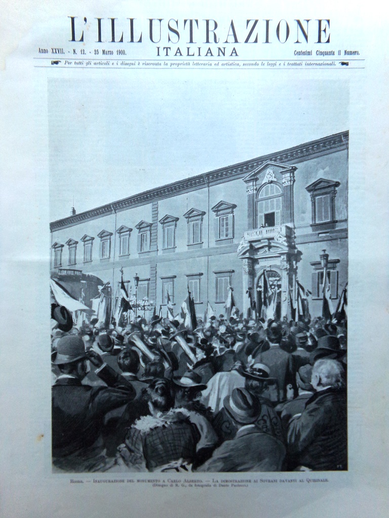 L'Illustrazione Italiana 25 Marzo 1900 Heyse Tosca Carlo Alberto Re …