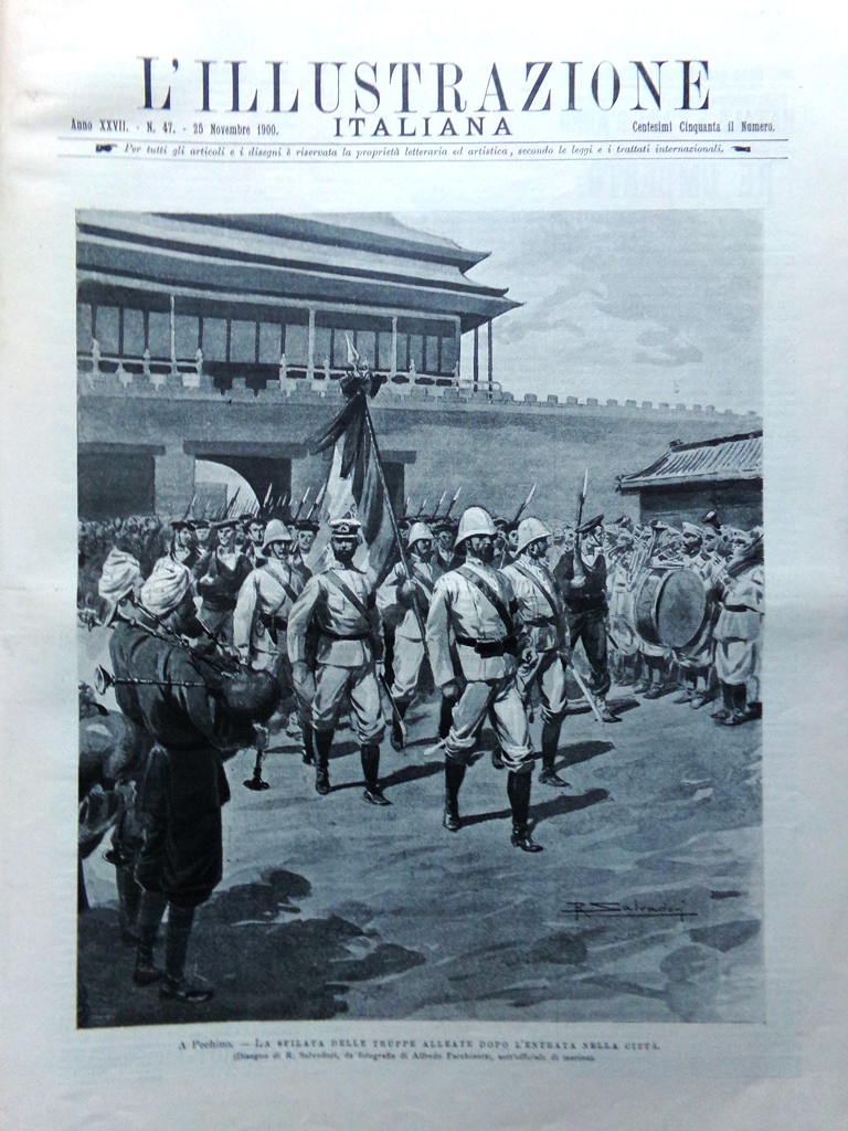 L'Illustrazione Italiana 25 Novembre 1900 Assedio Legazioni Pechino Disastro Dax