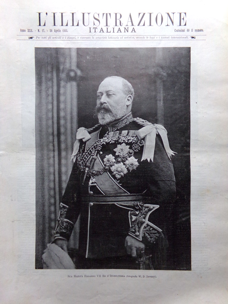 L'Illustrazione Italiana 26 Aprile 1903 Edoardo VII a Malta Loubet …