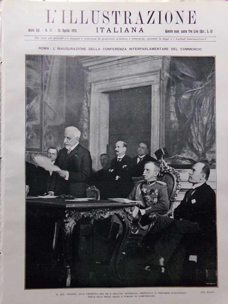 L'Illustrazione Italiana 26 Aprile 1925 Bacapa Rizzi Modena Attentato Sofia …