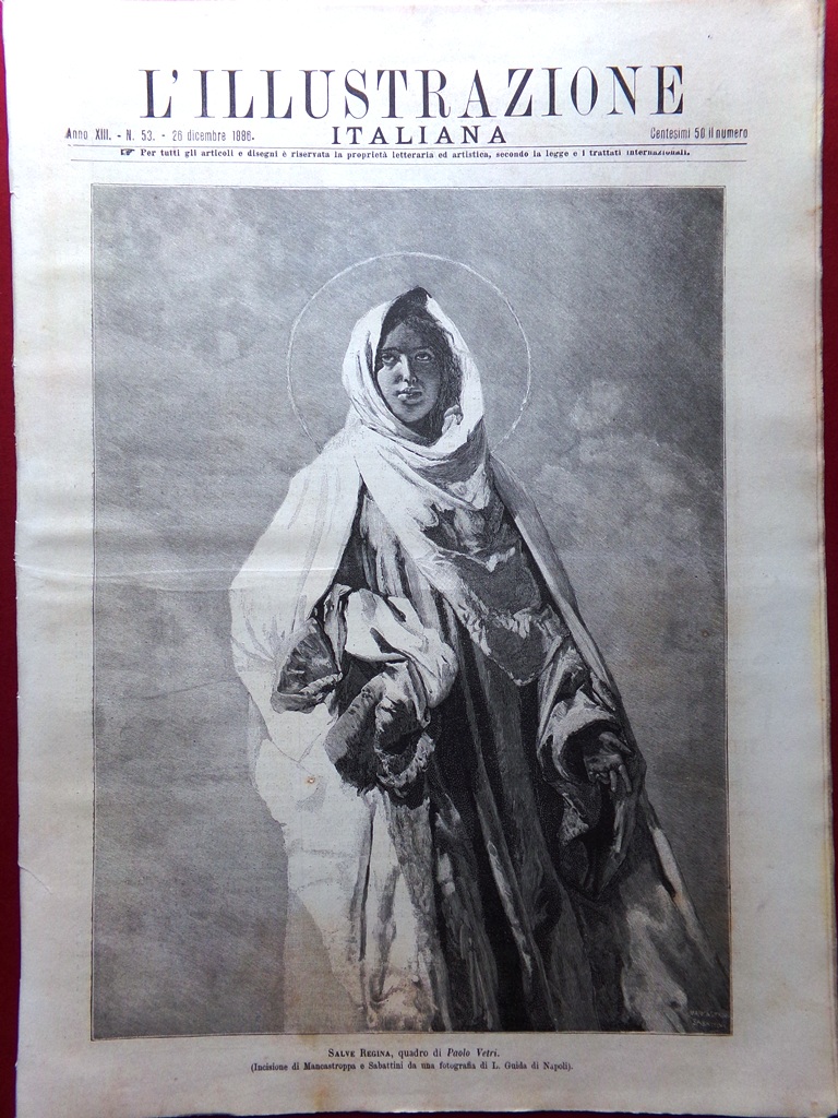 L'Illustrazione Italiana 26 Dicembre 1886 Marco Minghetti Natale Venezia Lavoro