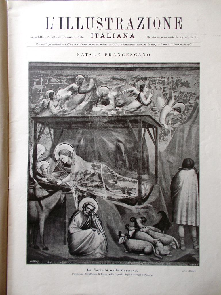 L'Illustrazione Italiana 26 Dicembre 1926 Dandolo Morlay Natività Augustus Pavia