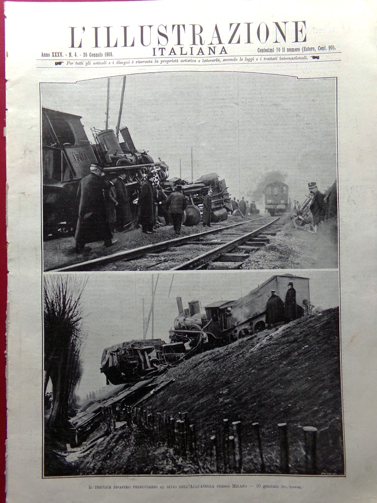 L'Illustrazione Italiana 26 Gennaio 1908 Tappeto Sacro Mecca Nave Drachmann …