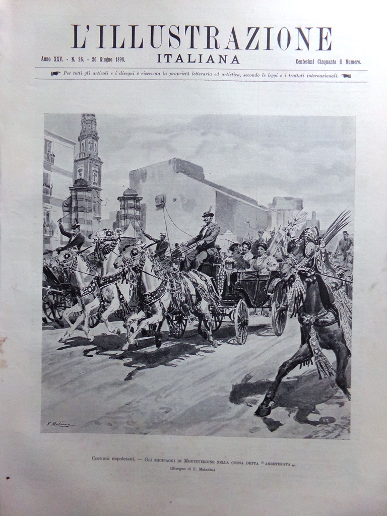 L'Illustrazione Italiana 26 Giugno 1898 Processo di Milano Bombe Juan …