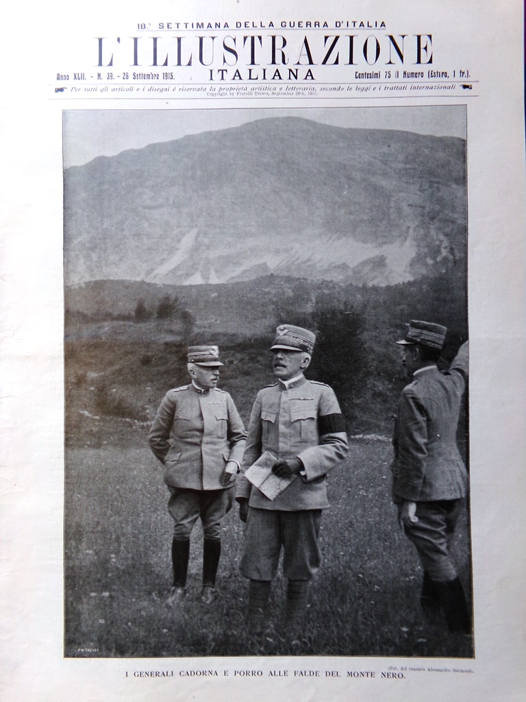 L'illustrazione Italiana 26 Settembre 1915 WW1 Toscanini Minghetti Padre Semeria