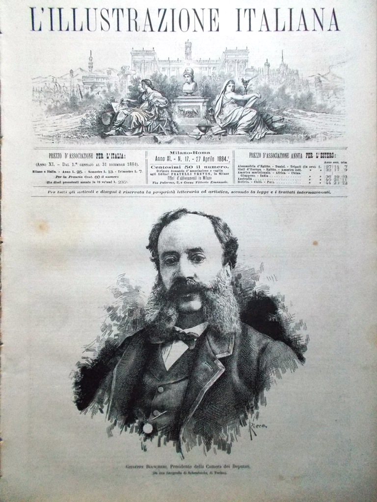 L'Illustrazione Italiana 27 Aprile 1884 Ospedaletti Rivolta Cincinnati Giappone
