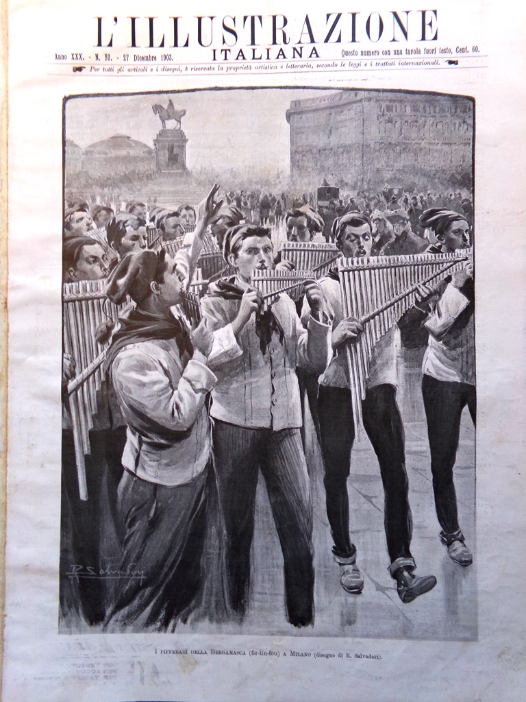 L'Illustrazione Italiana 27 Dicembre 1903 Tolstoj Capodanno D'Annunzio Bambini
