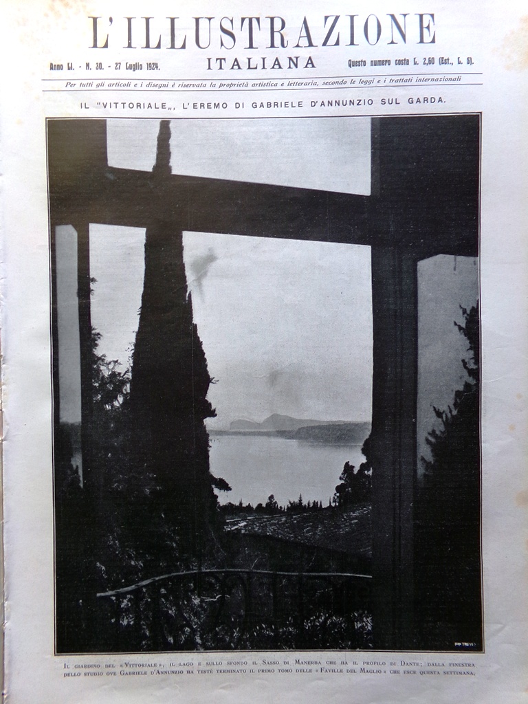 L'Illustrazione Italiana 27 Luglio 1924 Incendio di Messina Olimpiadi Garibaldi