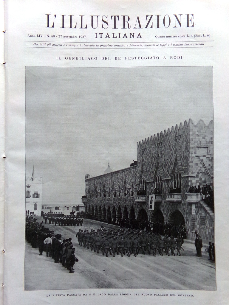 L'Illustrazione Italiana 27 Novembre 1927 Museo di Ancona Soviet Commercio …