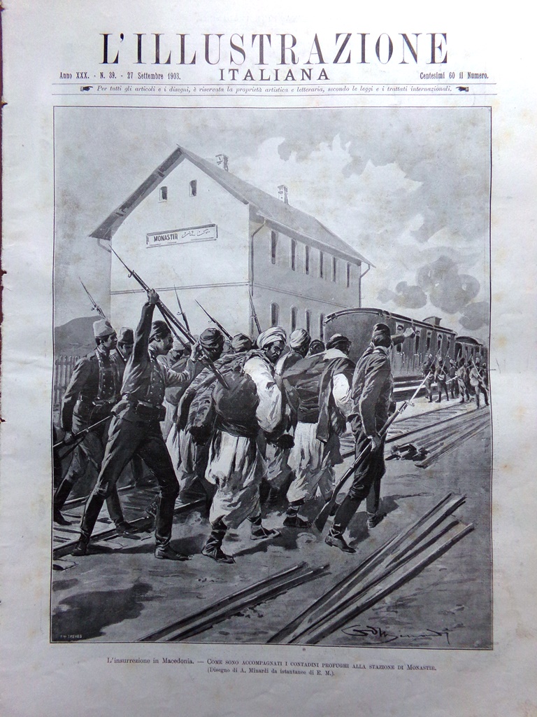 L'Illustrazione Italiana 27 Settembre 1903 Porto Genova Asiago Rivolta Macedonia