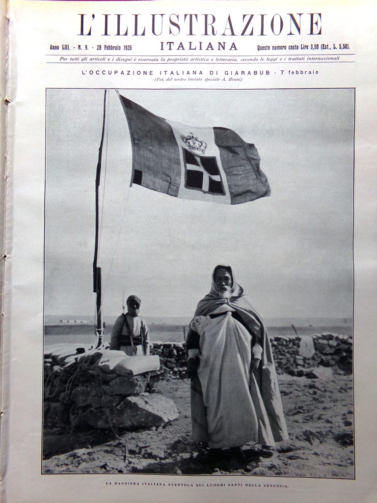 L'Illustrazione Italiana 28 Febbraio 1926 Lenglen Giarabub Lincoln Garda Chisone