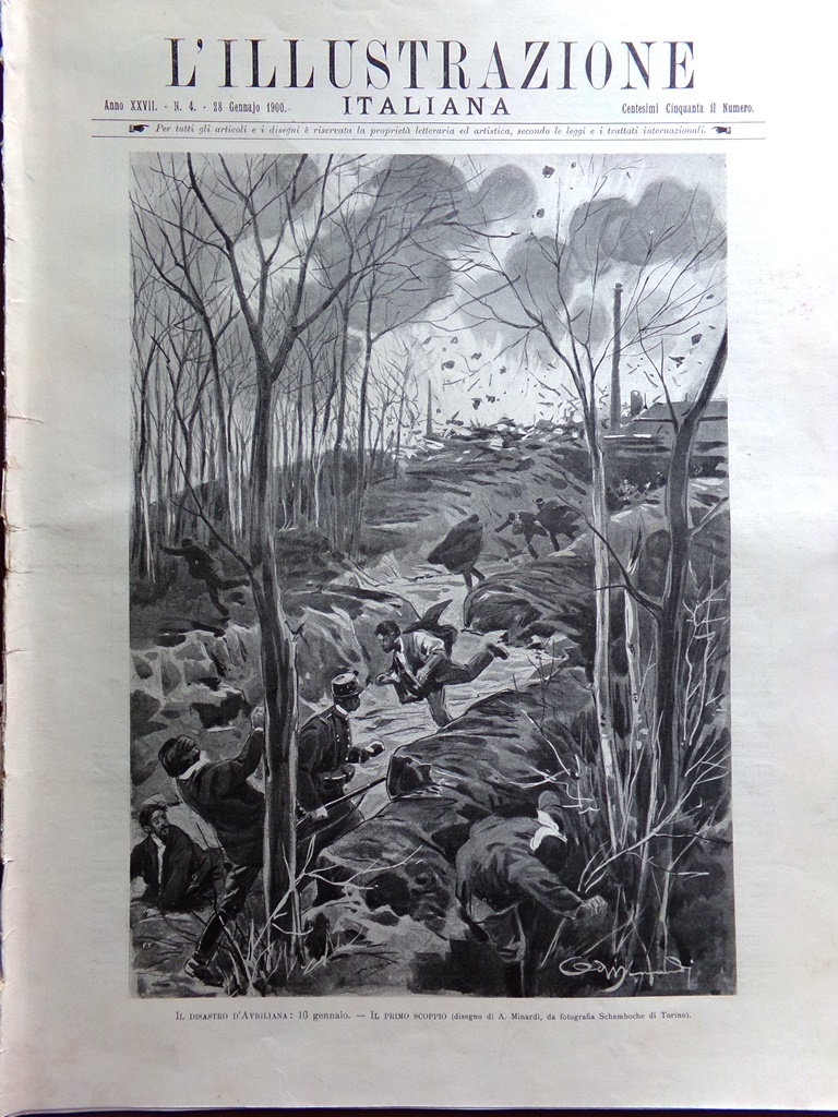 L'Illustrazione Italiana 28 Gennaio 1900 Disastro Avigliana Grande Muraglia Cina