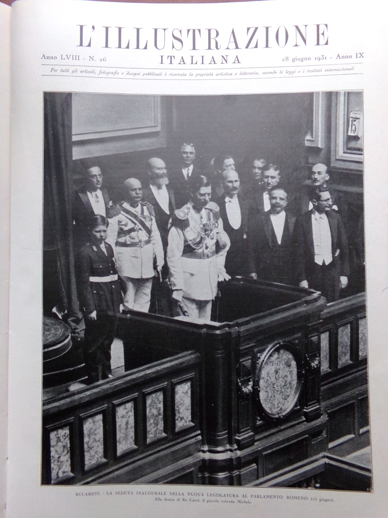 L'illustrazione Italiana 28 Giugno 1931 Paderewski Teatro Giapponese Spagna Siro