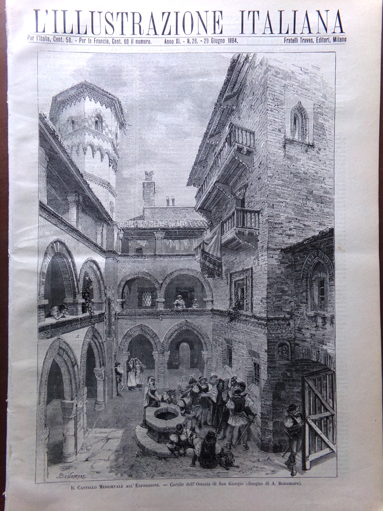 L'Illustrazione Italiana 29 Giugno 1884 Lecco Como Grattoni Torino Esposizione