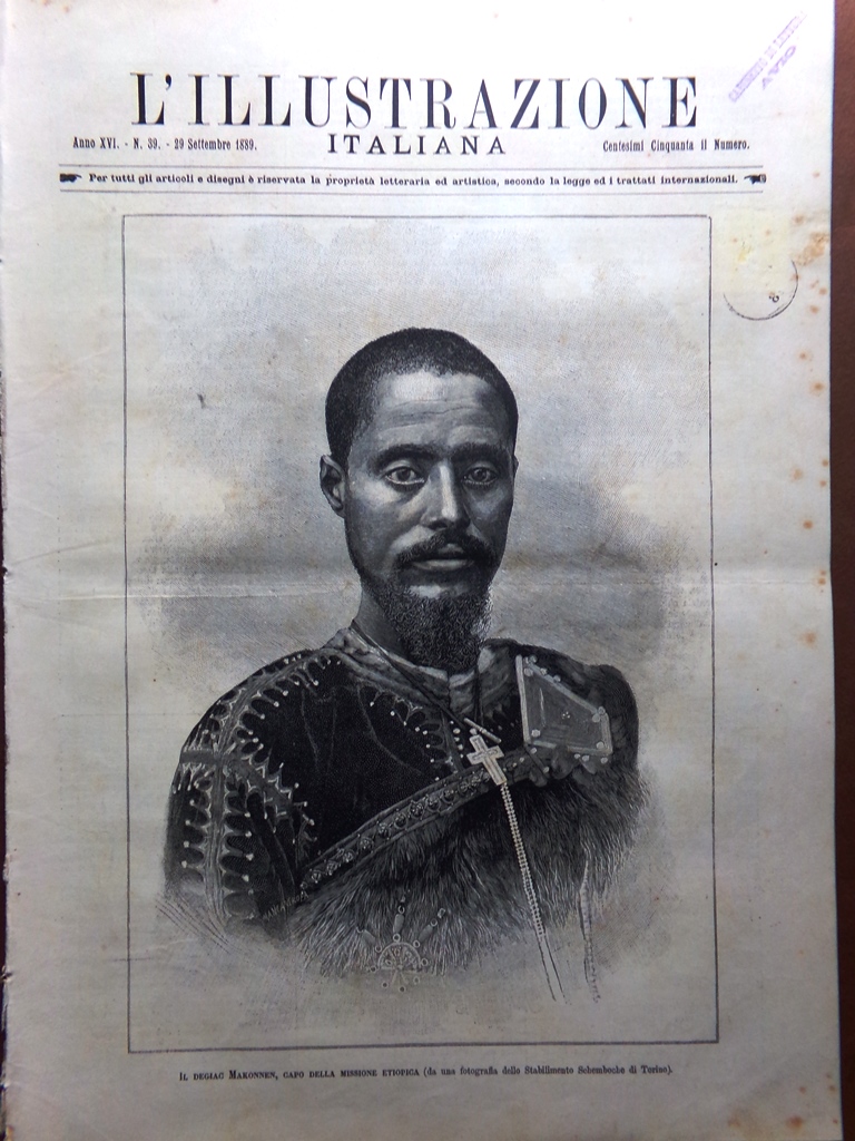 L'Illustrazione Italiana 29 Settembre 1889 Giusti Crispi Anversa Burns Balziglia