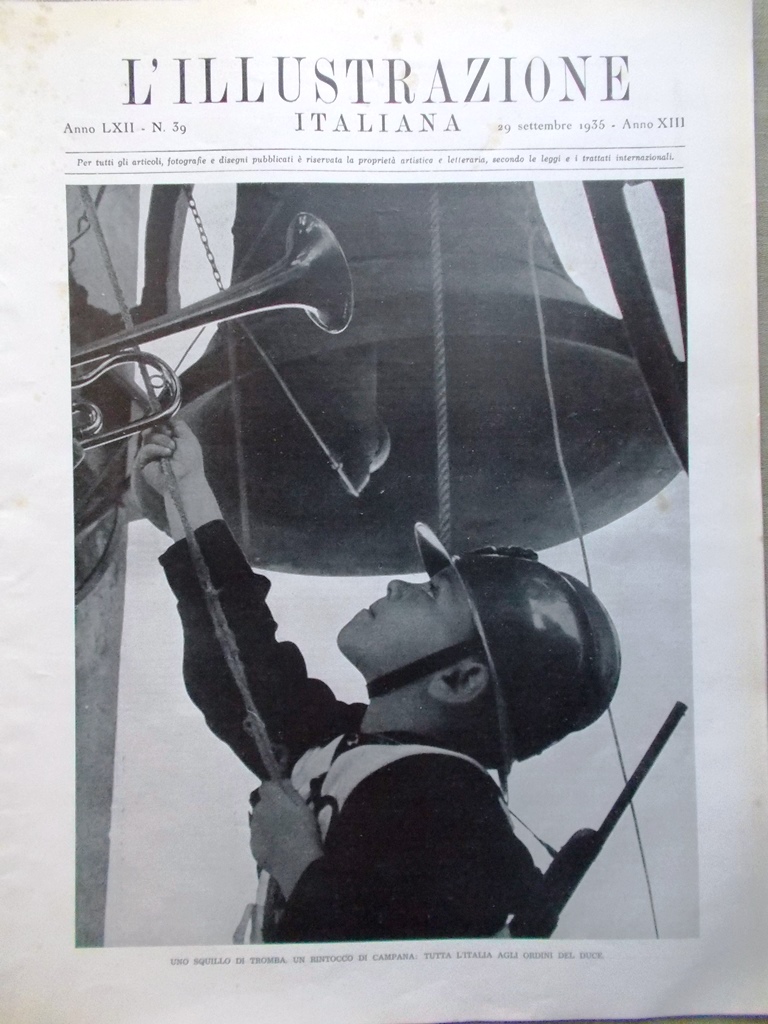 L'Illustrazione Italiana 29 Settembre 1935 Liszt Barnum Ginevra Tennis Santelena