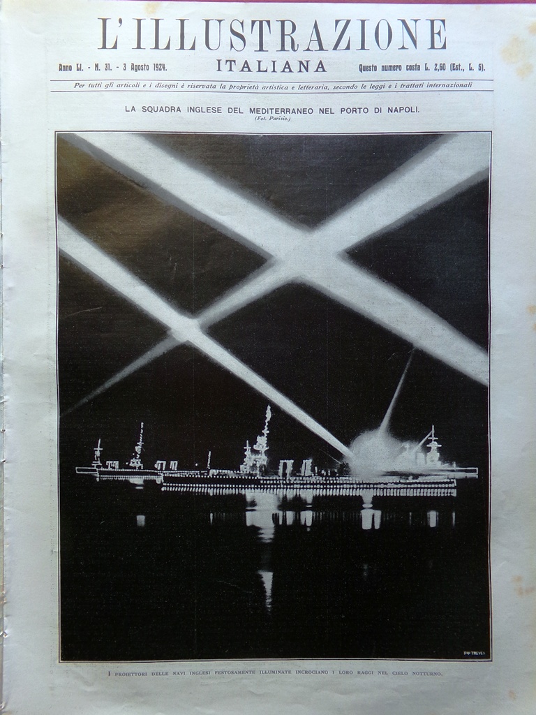 L'Illustrazione Italiana 3 Agosto 1924 Montagna De Carolis Selvatico Lago …