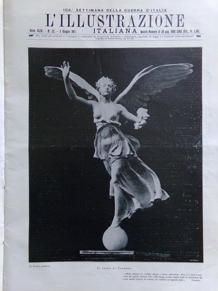 L'Illustrazione Italiana 3 Giugno 1917 WW1 Avanzata sul Carso Monfalcone …