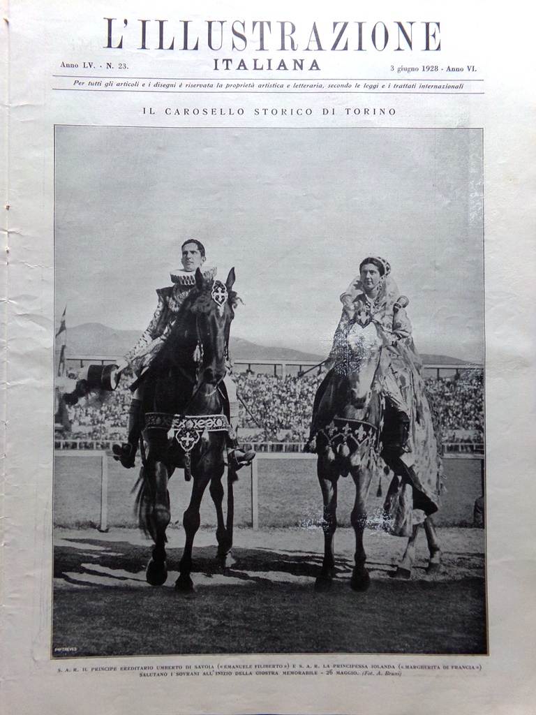 L'Illustrazione Italiana 3 Giugno 1928 Nobile D'Annunzio Pizzetti Carosello Lido