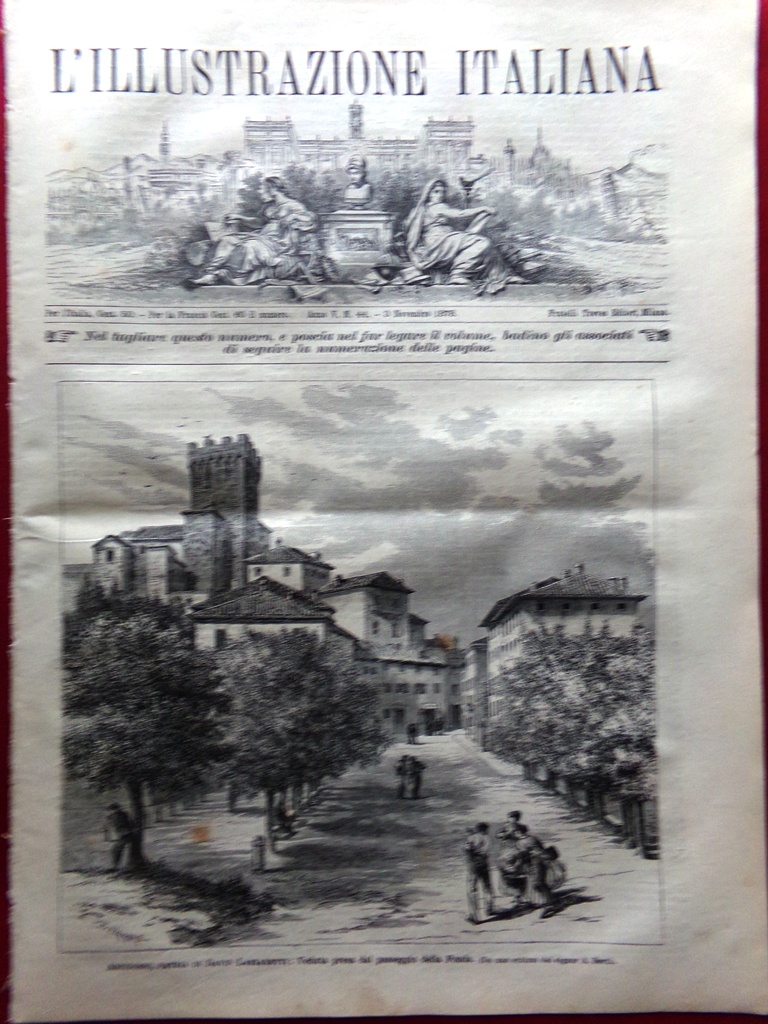 L'Illustrazione Italiana 3 Novembre 1878 Sher Ali Khan Arcidosso Zola …