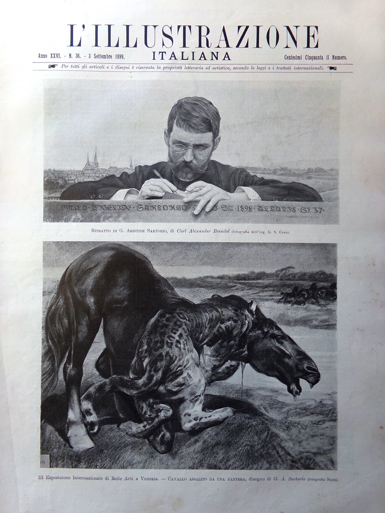 L'Illustrazione Italiana 3 Settembre 1899 Sartorio Croce Rossa Palermo Viterbo