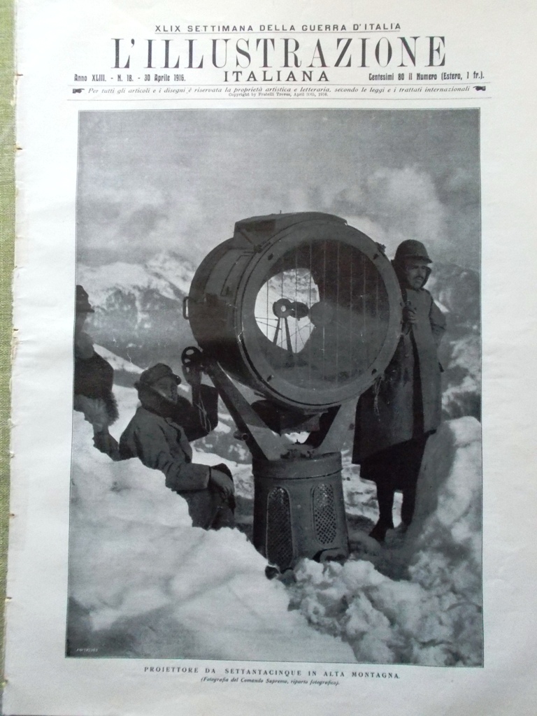 L'illustrazione Italiana 30 Aprile 1916 WW1 Marsiglia Marchetti Pirandello Nero