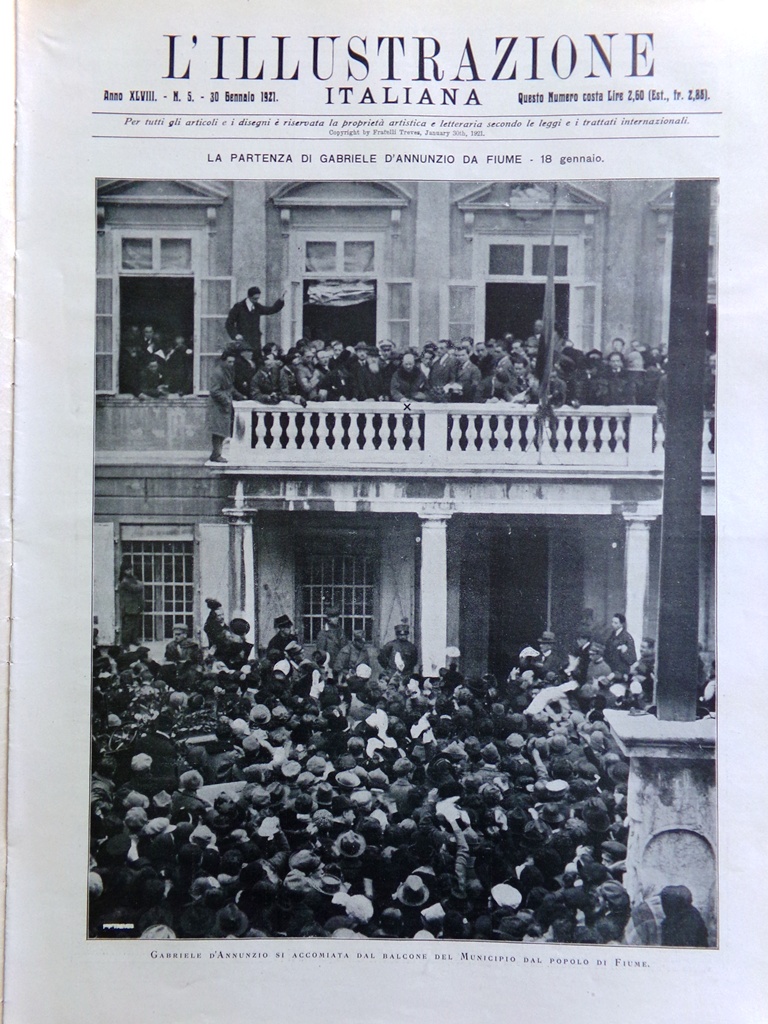 L'Illustrazione Italiana 30 Gennaio 1921 Fiume Innsbruck Porto Milano Mogadiscio