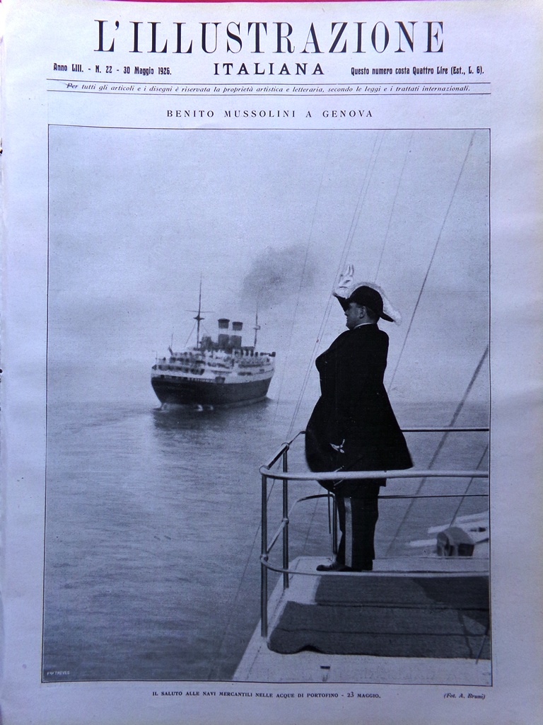 L'Illustrazione Italiana 30 maggio 1926 Mussolini Genova Varsavia Trilussa Pisa