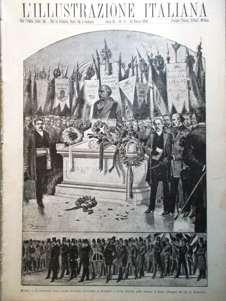 L'Illustrazione Italiana 30 Marzo 1884 Cattaneo Modena Sudan Chioggia Pescatori