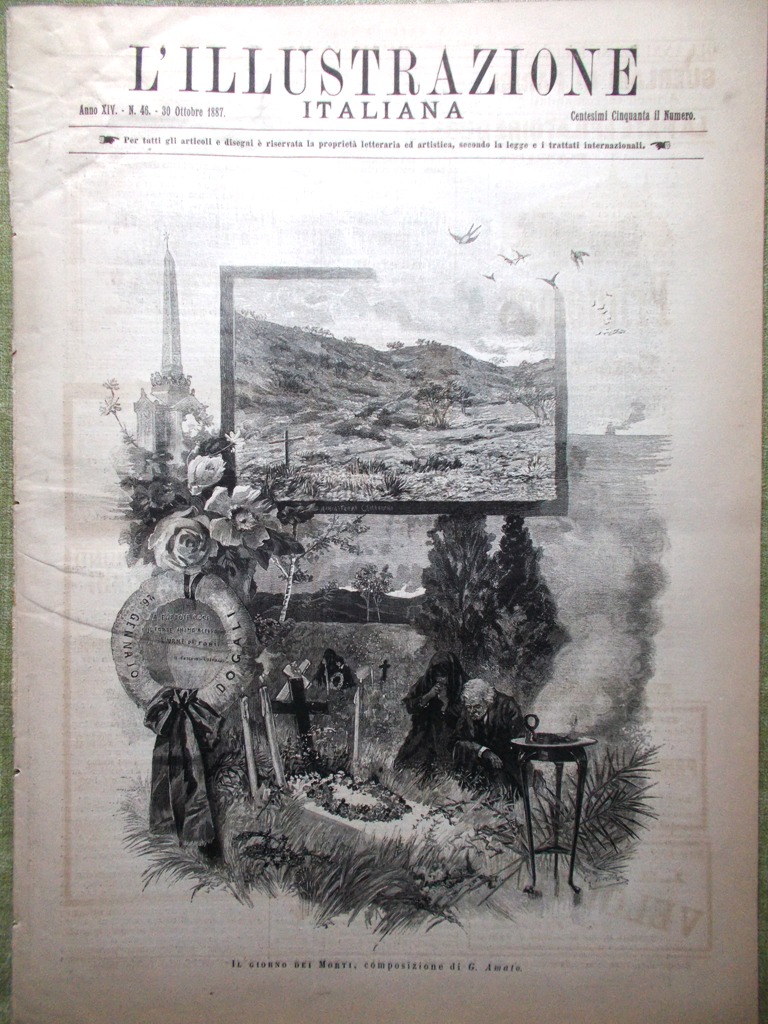 L'illustrazione Italiana 30 Ottobre 1887 Giubileo Leone XIII Giulio Carlini …